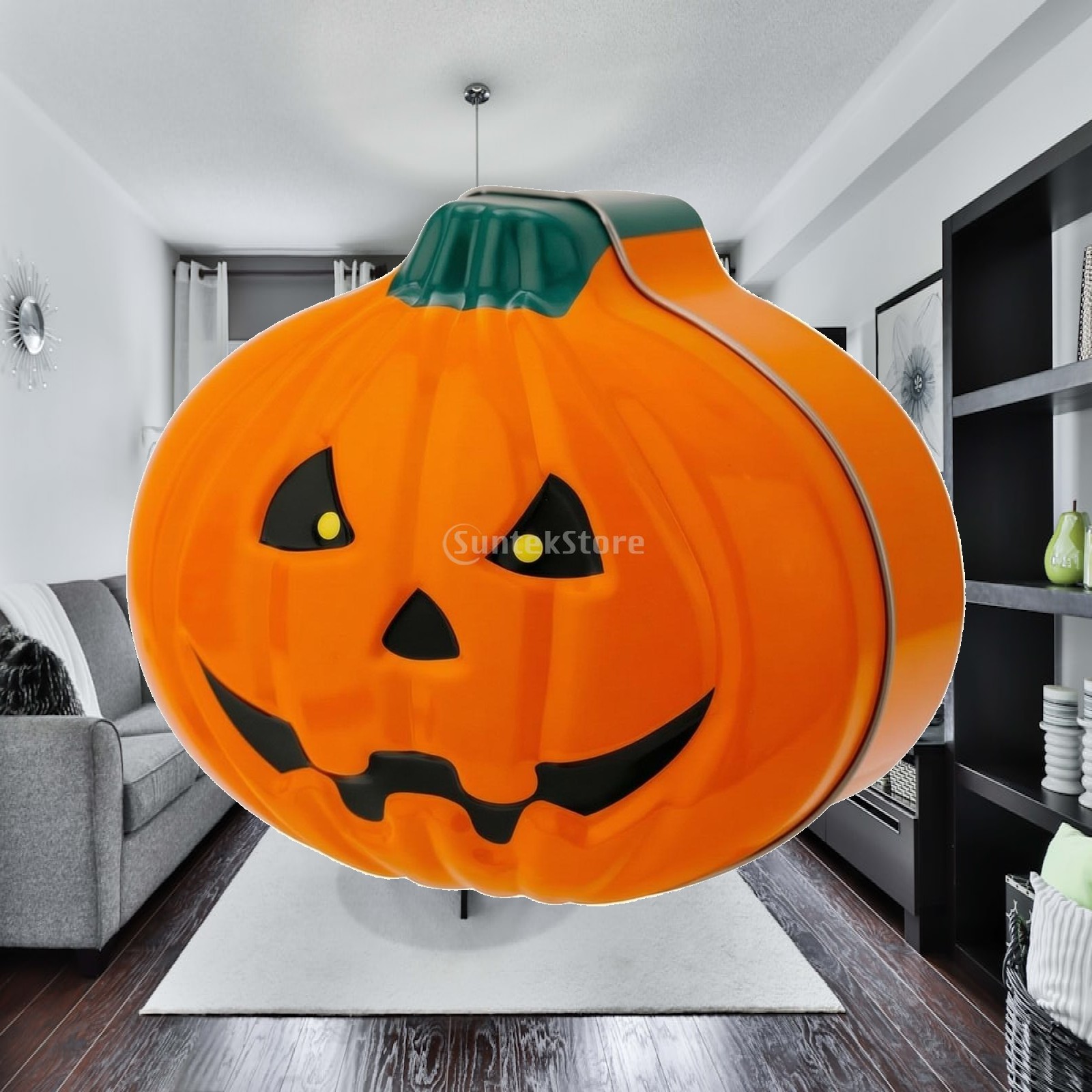 3D Jack-O'-Lantern Blechdose,  – Tin Container Lid Bewertung und Preis