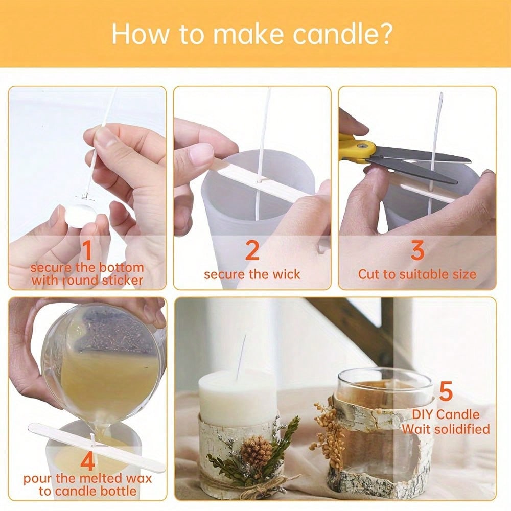 5/10/20/30/50 Stück Holz-Kerze – Candle Making Kits Bewertung und Preis
